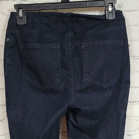 Heidi Klum Loved Maternity Dark Blue Jeans Legging UnderBelly Skinny Jegging - Picture 7 of 10